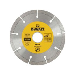 DeWALT Akcesoria - Tarcza diamentowa do cięcia na sucho betonu i cegły - 125 x 22,2 mm DT3711