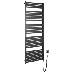 Aqualine Ogrzewanie - Element grzejny TONDI-E 60x169 cm, 800W, czarny mat DE496T
