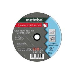 Metabo Akcesoria - Tarcza tnąca do stali nierdzewnej Flexarapid Super 230 x 1,9 x 22,23 mm 616228000