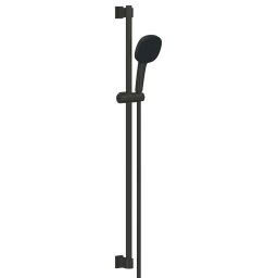 Grohe Vitalio Comfort - Zestaw słuchawki prysznicowej, drążek i wąż, 2 strumienie czarny mat 269302431