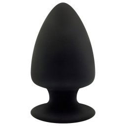 Silexd M - elastyczny korek analny - 11cm (czarny)