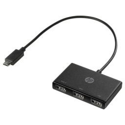 HP USB-C to 3 USB-A Hub Z6A00AA
