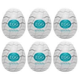 TENGA Egg Wavy II - jajko masturbator (6 szt.)