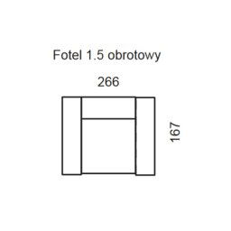 CIRI Fotel 1,5 obrotowy