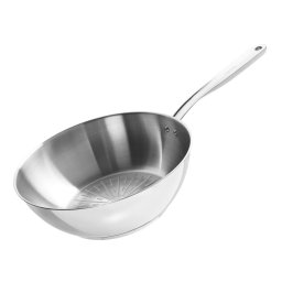 Fiskars Wok 28 cm All Steel Pure 1065629 stal nierdzewna do indukcji i piekarnika