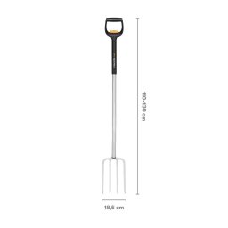Widły do kopania teleskopowe Fiskars Xact 1070717 110–130 cm lekkie ogrodowe