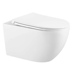 kielle Gaia - Wisząca toaleta z deską SoftClose, Rimless, biała 30115002