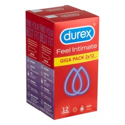Durex Feel Intimate - ultra cienkie prezerwatywy (2x12 szt.)