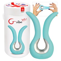 G-vibe Mini - wibrator silikonowy USB - miętowy