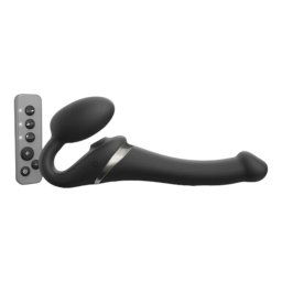 Strap-on-me S - przypinany wibrator powietrzny - (czarny)