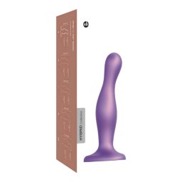 Strap-on-me Curvy M - fallicy z przyssawką, falisty (purpurowy)