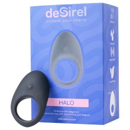 Desirel Halo - wibrujący pierścień na penisa sterowany aplikacją dla mężczyzn (czarny)