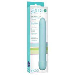 Gaia Eco L - ekologiczny wibrator typu różdżka (niebieski) - duży