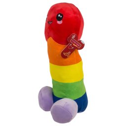 Pluszowy siusiak - 30 cm (tęczowy)