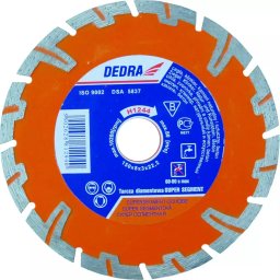 DEDRA H1247 Tarcza diamentowa Super Turbo 230x22,2mm do betonu zbroj., kamienia, ceramiki, cegły