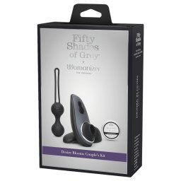 Womanizer Desire Blooms - zestaw erotyczny - 3 szt. (czarny)