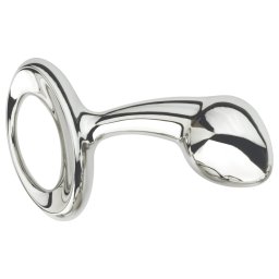 Njoy S - mała metalowa zatyczka analna - srebrna