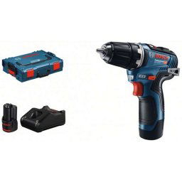Bosch Narzędzia - Wiertarko-wkrętarka akumulatorowa 12 V, 2x akumulator 3,0 Ah Li-Ion, ładowarka 06019H8002