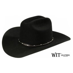 Kapelusz wełniany Kowbojski Cowboy Hat czarny 16/12 WitLeather