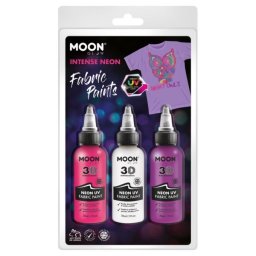 Zestaw farb do tkanin 3x30ml Neon UV