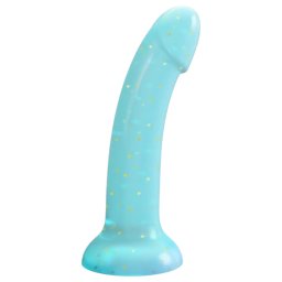 Dildolls Nightfall - przyssawka, gwiezdny dildo (turkusowy)