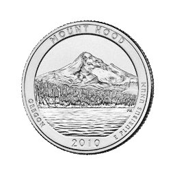25 Centów 2010 - Mount Hood National Forest - Oregon (D)