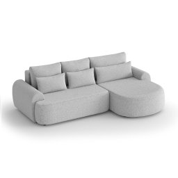 OLIVIO L PREMIUM SILVER Narożnik z funkcją spania i pojemnikiem PROMOCJA