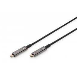 Digitus Kabel połączeniowy hybrydowy AOC USB 3.1 Typ C/USB Typ C 4K 60Hz 15m