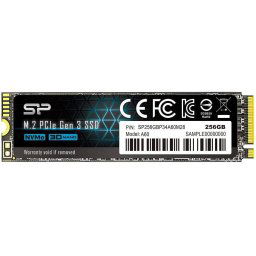 Silicon Power Dysk SSD A60 256GB M.2 PCIe 2100/1200 MB/s NVMe