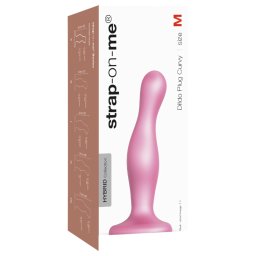 Strap-on-me Curvy M - falujący dildo z przyssawką (różowy)