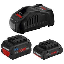 Bosch Akcesoria - Zestaw ładowarki 8A, 1x akumulator 18 V ProCORE 4,0 Ah i 1x akumulator 18 V ProCORE 5,5 Ah 1600A0214A
