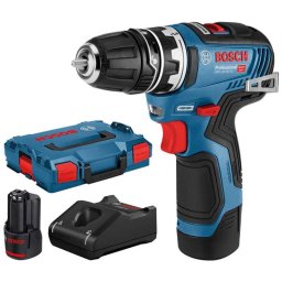 Bosch - Wiertarko-wkrętarka akumulatorowa 12 V, 2x akumulator 3,0 Ah Li-Ion, ładowarka 06019H3001