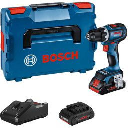 Bosch Narzędzia - Wiertarko-wkrętarka akumulatorowa 18 V, 2x akumulator Li-Ion 4,0 Ah, ładowarka 06019K6005