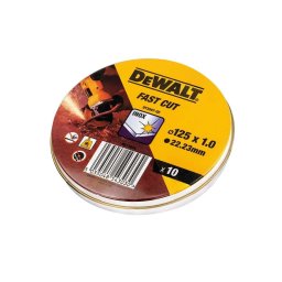 DeWALT Akcesoria - Tarcza do cięcia 125 mm, 10 sztuk DT3507