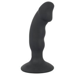 Black Velvet - akumulatorowy analny wibrator z penisem (czarny)
