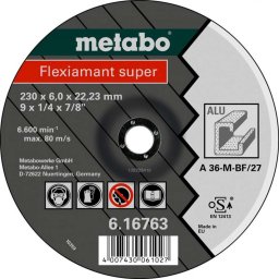 Metabo Akcesoria - Tarcza szlifierska do aluminium 125x22,23 mm 616749000