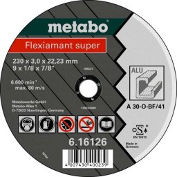 Metabo Akcesoria - Tarcza tnąca do aluminium 125x22,23 mm 616752000