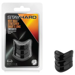 Stay Hard - pierścień erekcyjny - silikonowy - czarny