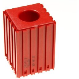 B2B Partner Pojemnik plastikowy na uchwyt narzędziowy typu HSK 32, moduł 5x5, 1 gniazdo, czerwony