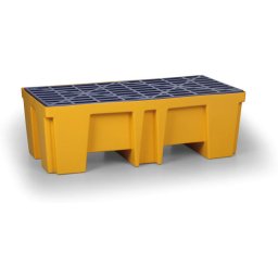 B2B Partner Plastikowa wanna wychwytowa z kratą PE na 2 beczki, 260 l