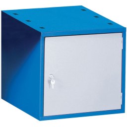B2B Partner Wisząca szafka narzędziowa do stołów warsztatowych GD, zamek, 470 x 592 x 510 mm, niebieska