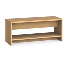 B2B Partner Ławka szatniowa z półką na obuwie, wzmocniona, 1000 mm, buk