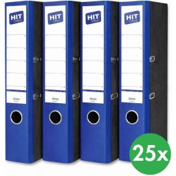 HIT Office Segregator dźwigniowy z kolorowym grzbietem - szerokość 5 cm, kolor niebieski