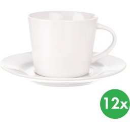 B2B Partner Kubek ze spodkiem MONA, 0,18 l, porcelana, 12 szt