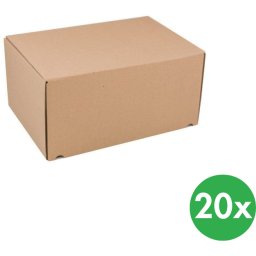 B2B Partner Kartony pocztowe na książki i dokumenty A4, 305 x 215 x 150 mm, 20 szt.
