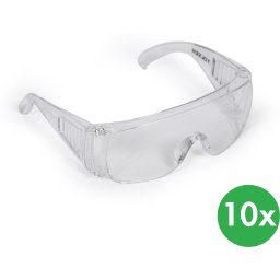 Tolsen Okulary ochronne, bezbarwne, 10 szt.