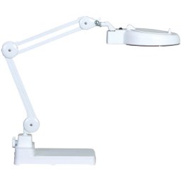 B2B Partner Lampa LED stołowa z lupą powiększającą na podstawie