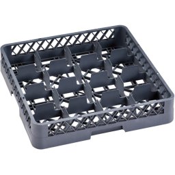 B2B Partner Kosz do zmywarki na szkło, 500 x 500 x 100 mm, 16 segmentów 110 x 110 mm