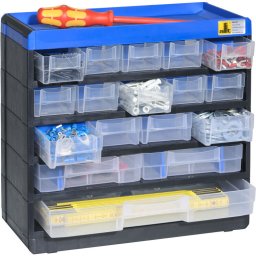 Allit Plastikowa walizka na drobne elementy VarioPlus Pro 29/35, 17 szufladek