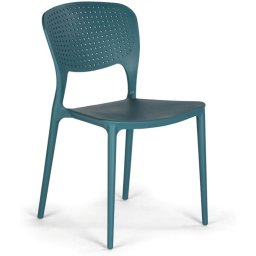 B2B Partner Krzesło do jadalni plastikowe EASY II, niebieskie